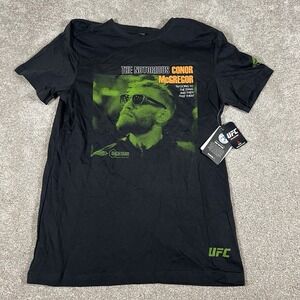 Conor McGregor UFC Reebok‎ Mens Medium Black T Shirt